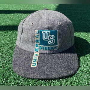 VTG 90's Universal Studios Wool Embroidered Snapback Hat USA Made